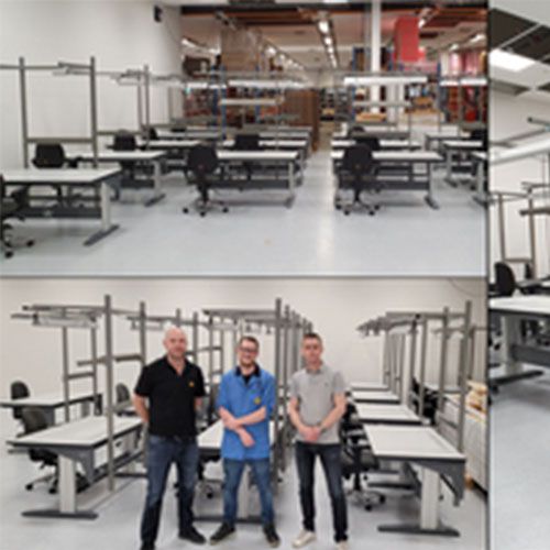 Norautron is growing and ESD delivers the workstations!