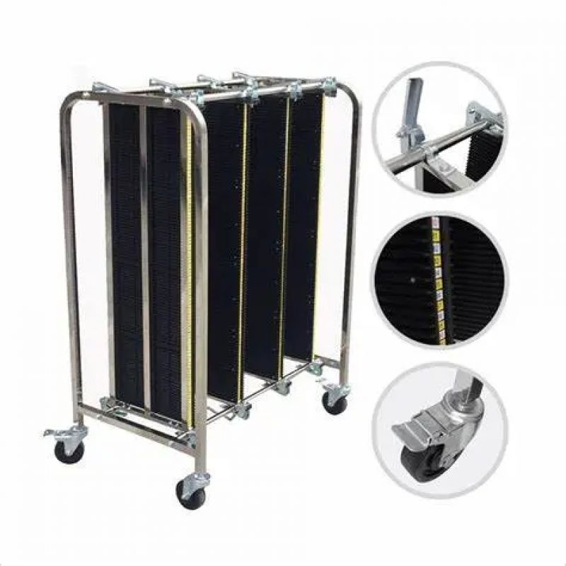 Stainless Steel and PP Plastic Mobile ESD Shelf: High-Performance Storage Solution for ESD-Sensitive Environments