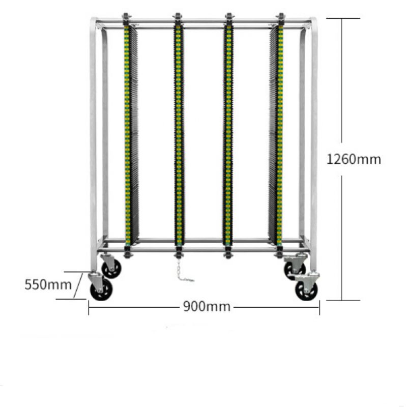 SK460-3Columns ESD SMT Trolley Cart: The Ultimate Storage Solution for ESD-Sensitive Components