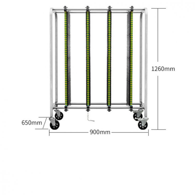 SK630-3Columns ESD SMT Trolley Cart – High-Performance Storage Solution for ESD-Sensitive Environments