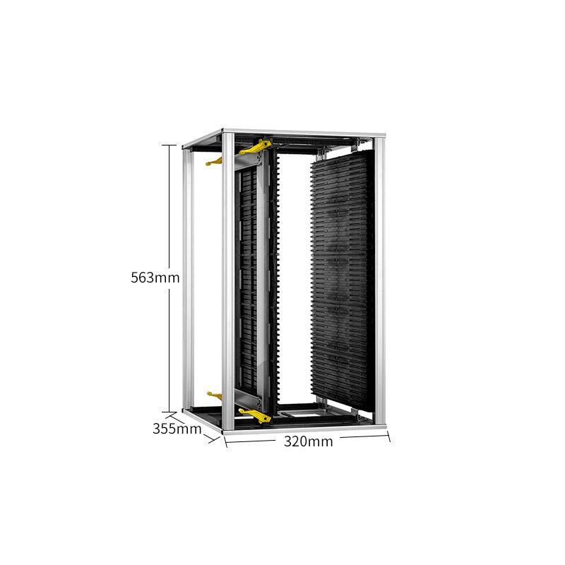 SK1304 ESD Magazine Rack: High-Capacity, Adjustable PCB Storage Solution