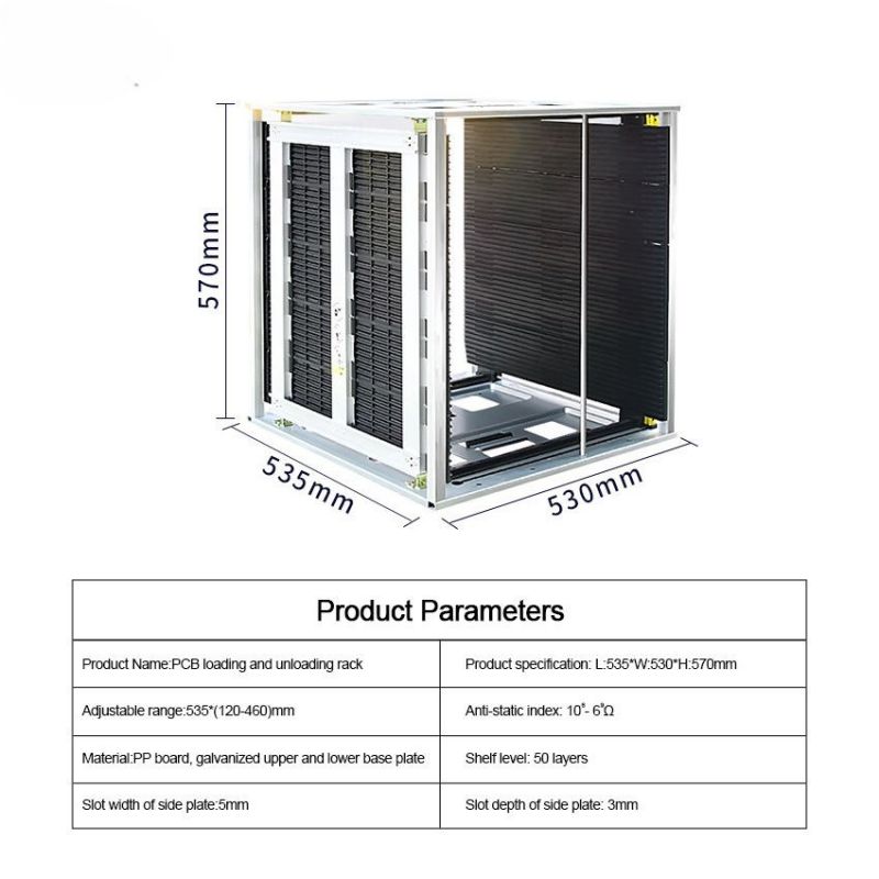 SK1302 ESD Magazine Rack: The Ultimate PCB Storage and Transport Solution